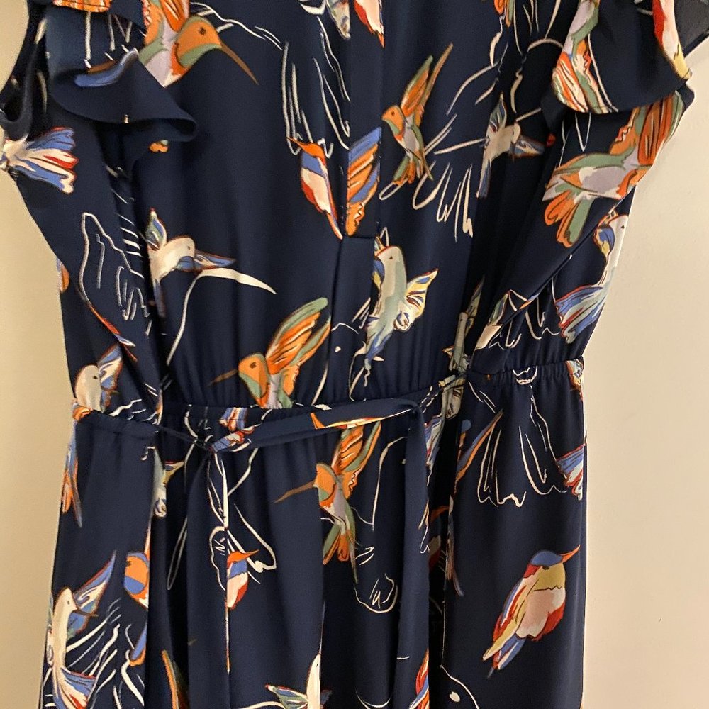 DR2 Dark Blue bird dress
